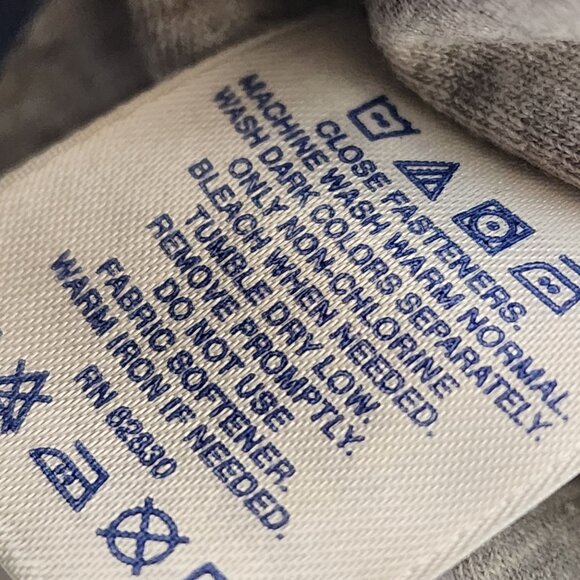 Lands End Mens‎ Navy Nylon Button-Up Jacket M - Picture 6 of 9